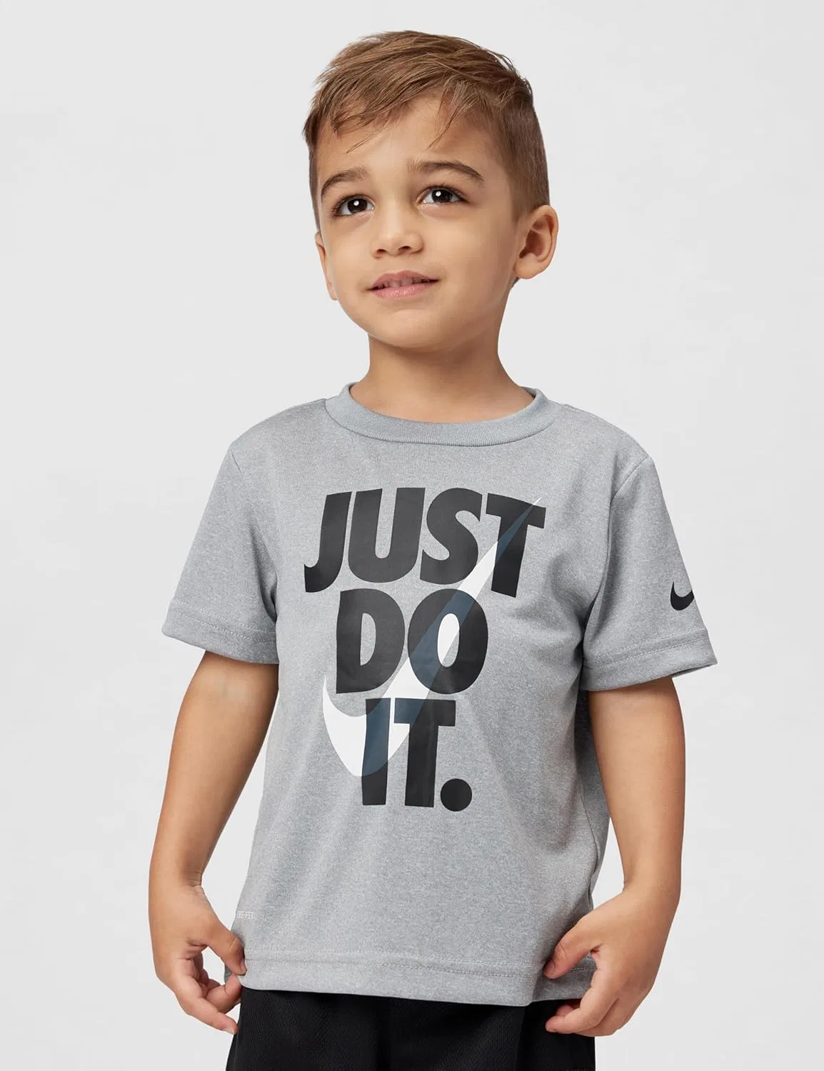 Детский спортивный костюм Dri-FIT Just Do It, Nike, дымчато-серый/черный — фото 4