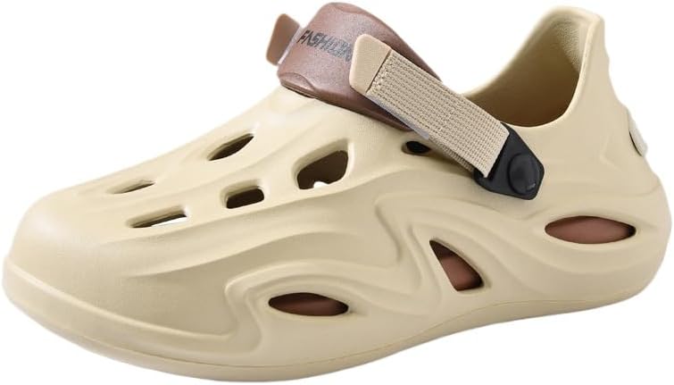 

Мужская обувь, противоскользящие шлепанцы с толстой подошвой для мужчин, большие пляжные сандалии для пар Fmshi, хаки