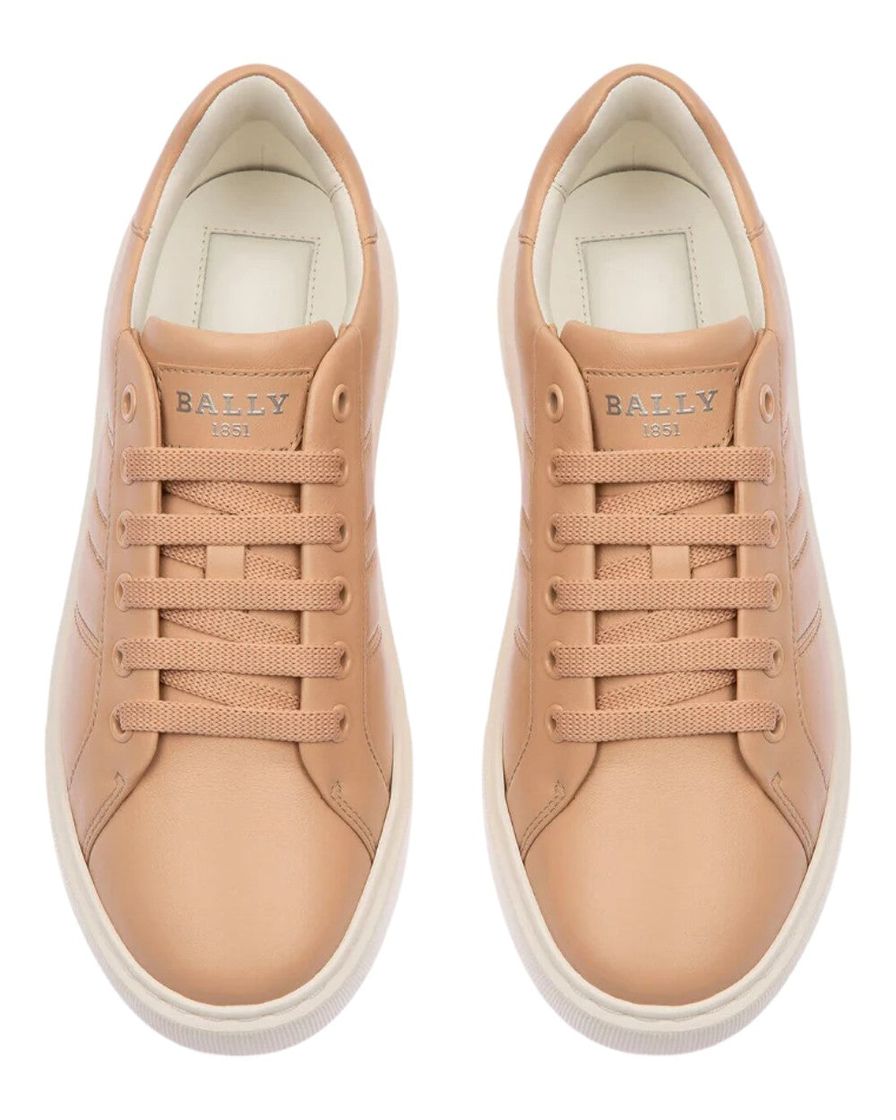 Женские однотонные кроссовки Bally Mandye 6238694 Corda Calf, бежевый — фото 2