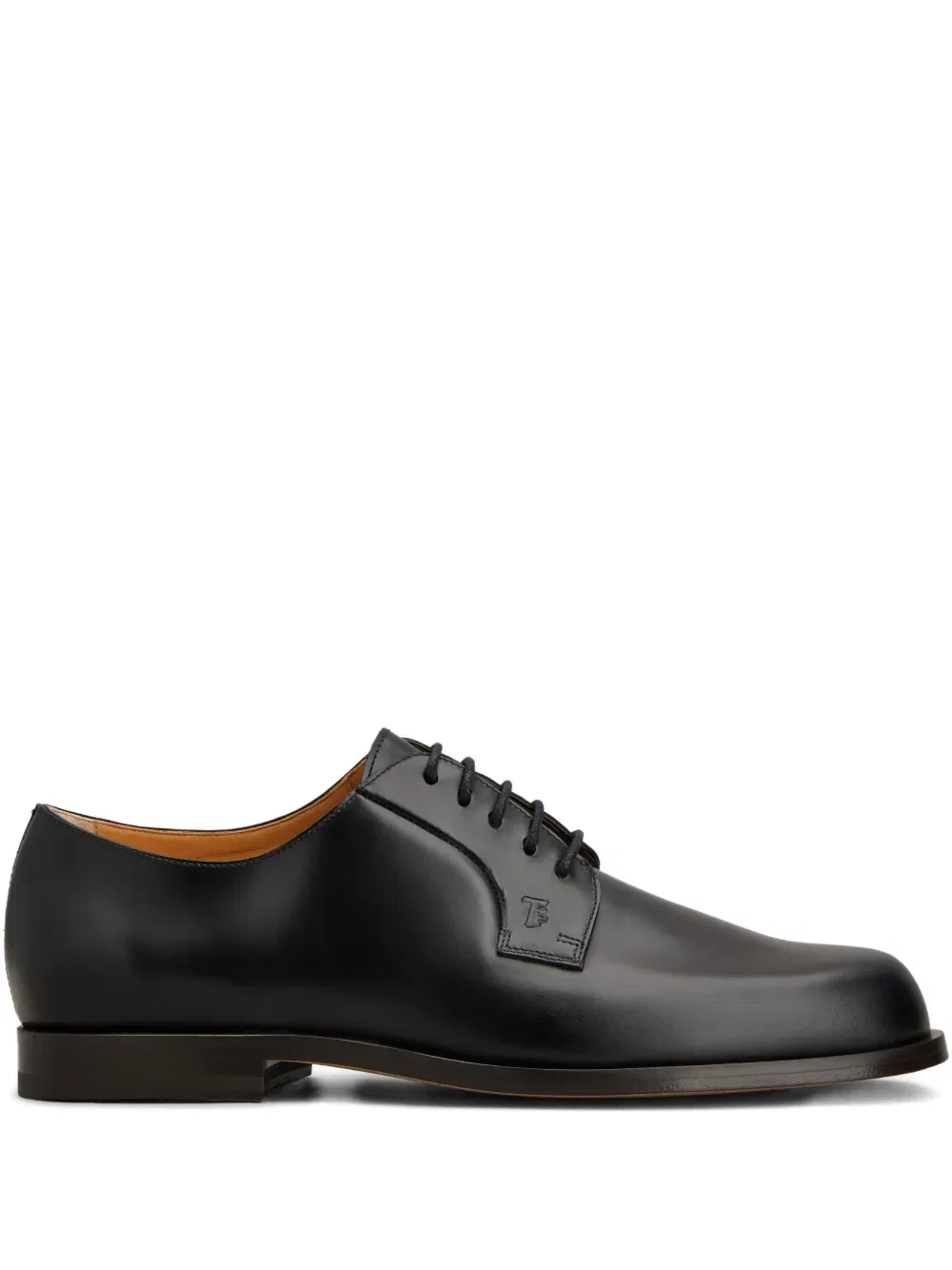 Рельефные туфли-дерби на шнуровке Tod'S, черный