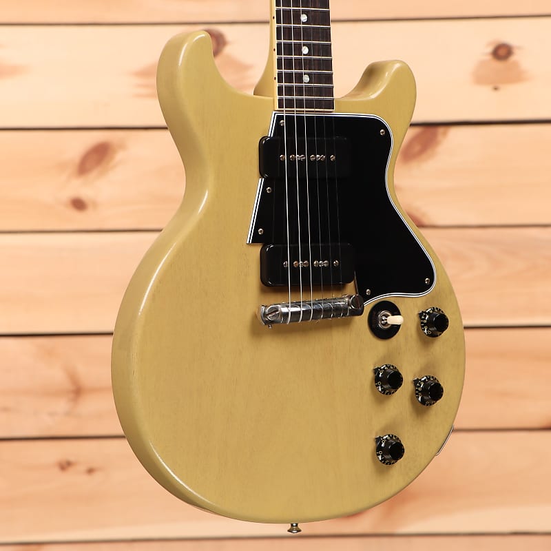 

Электрогитара Gibson 1960 Les Paul Special Double Cut - TV Yellow - 03369 - PLEK'd