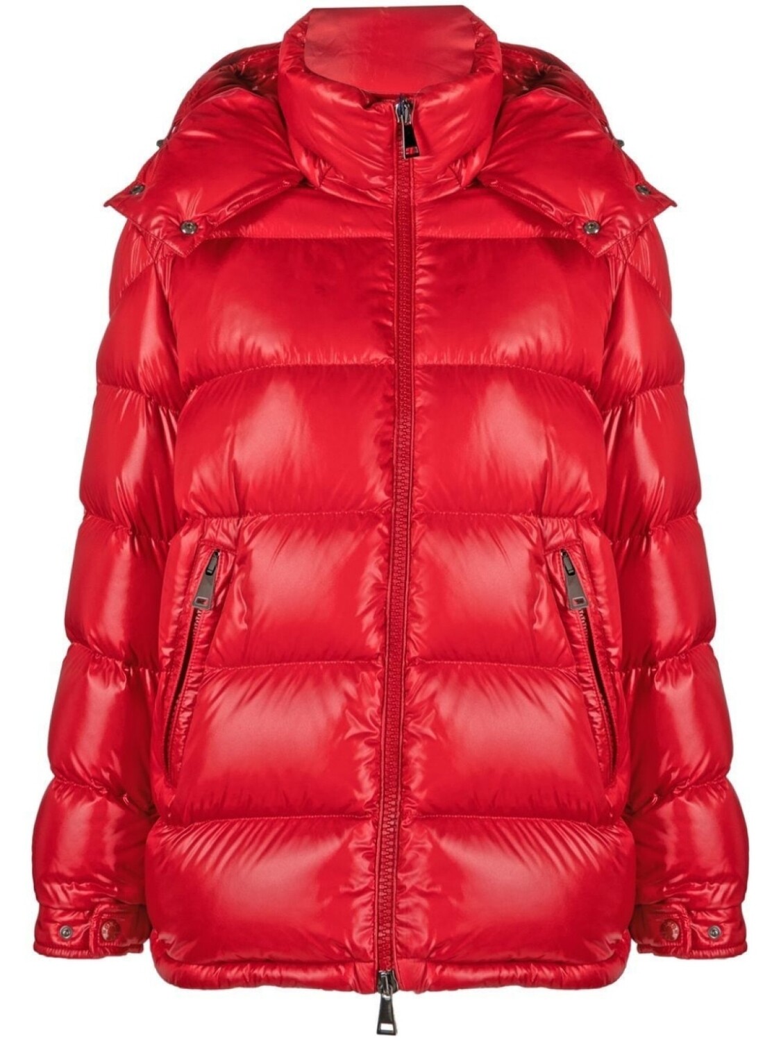 

Moncler стеганая куртка Maire с капюшоном, красный
