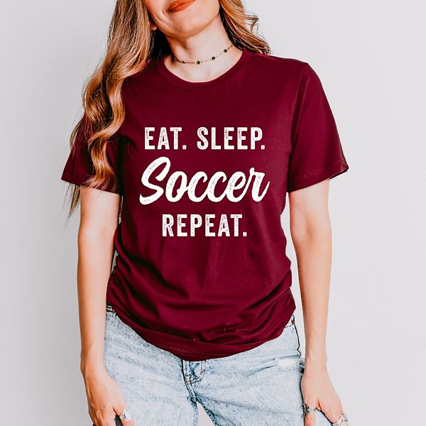 

Футболка с коротким рукавом Eat sleep soccer repeat Simply Sage Market, Maroon, Зеленый, Футболка с коротким рукавом Eat sleep soccer repeat Simply Sage Market, Maroon