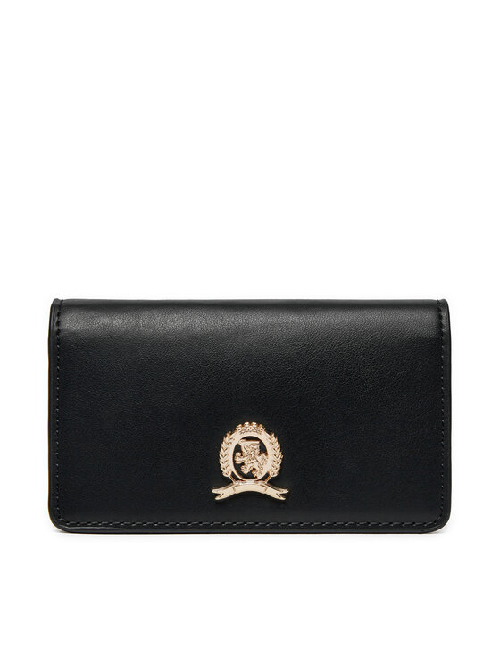 

Кошелек Luxe Leather Med Flap AW0AW16576 Tommy Hilfiger, черный