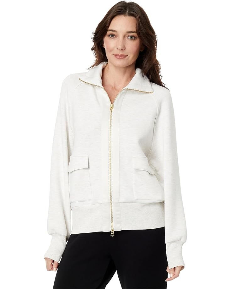 

Толстовка Varley Roxbury Zip Through, цвет Ivory Marl