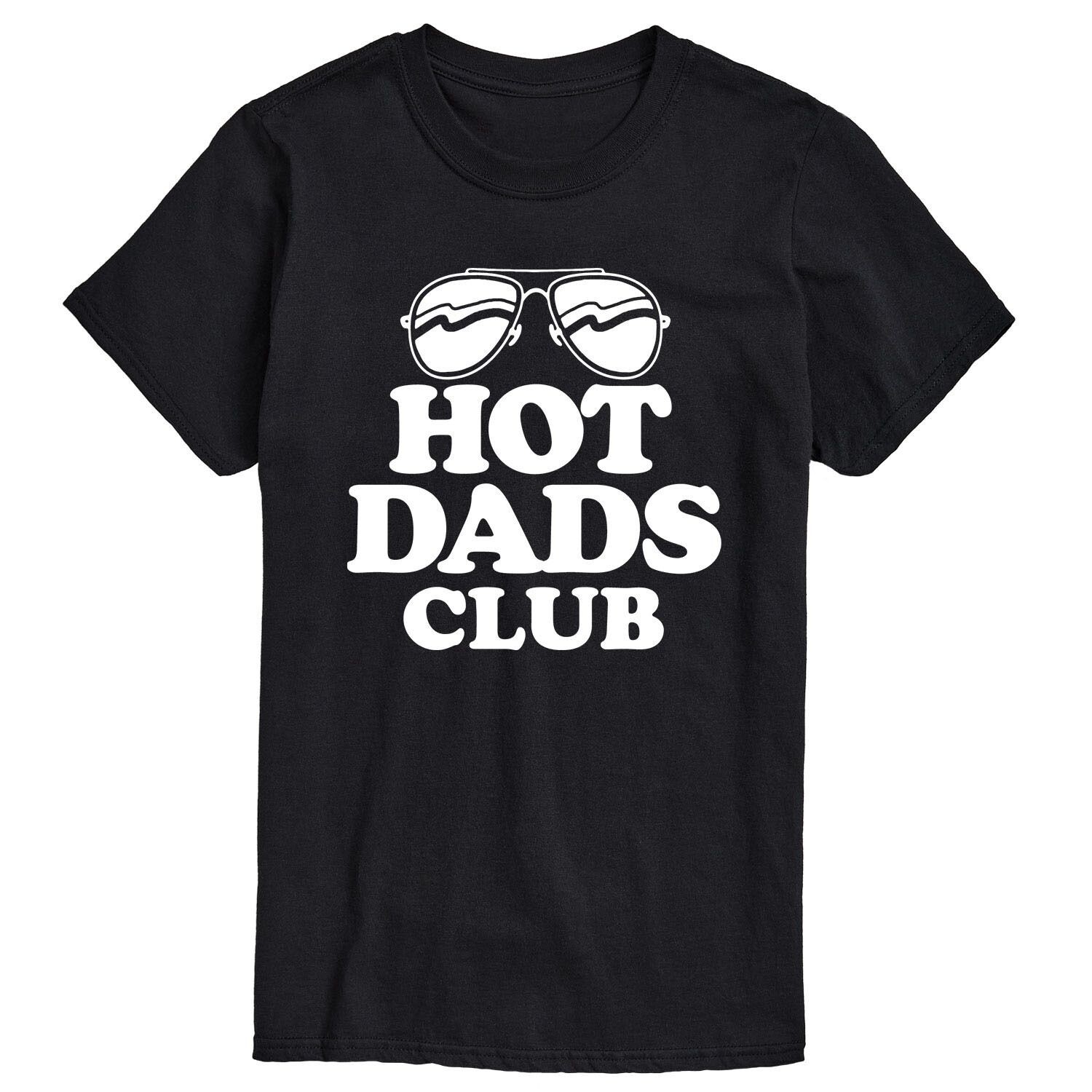 

Футболка с рисунком Big & Tall Hot Dads Club Licensed Character, черный