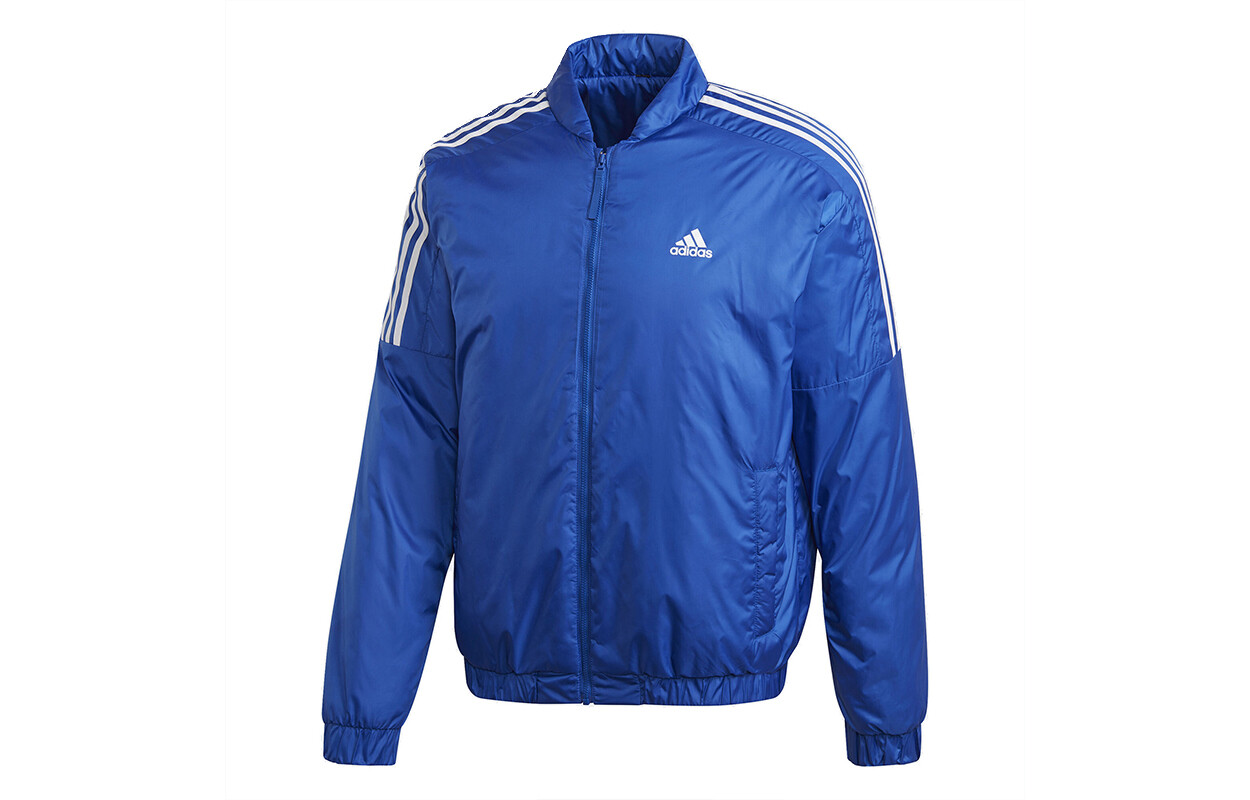

Стеганая куртка мужская королевского синего цвета Adidas, синий