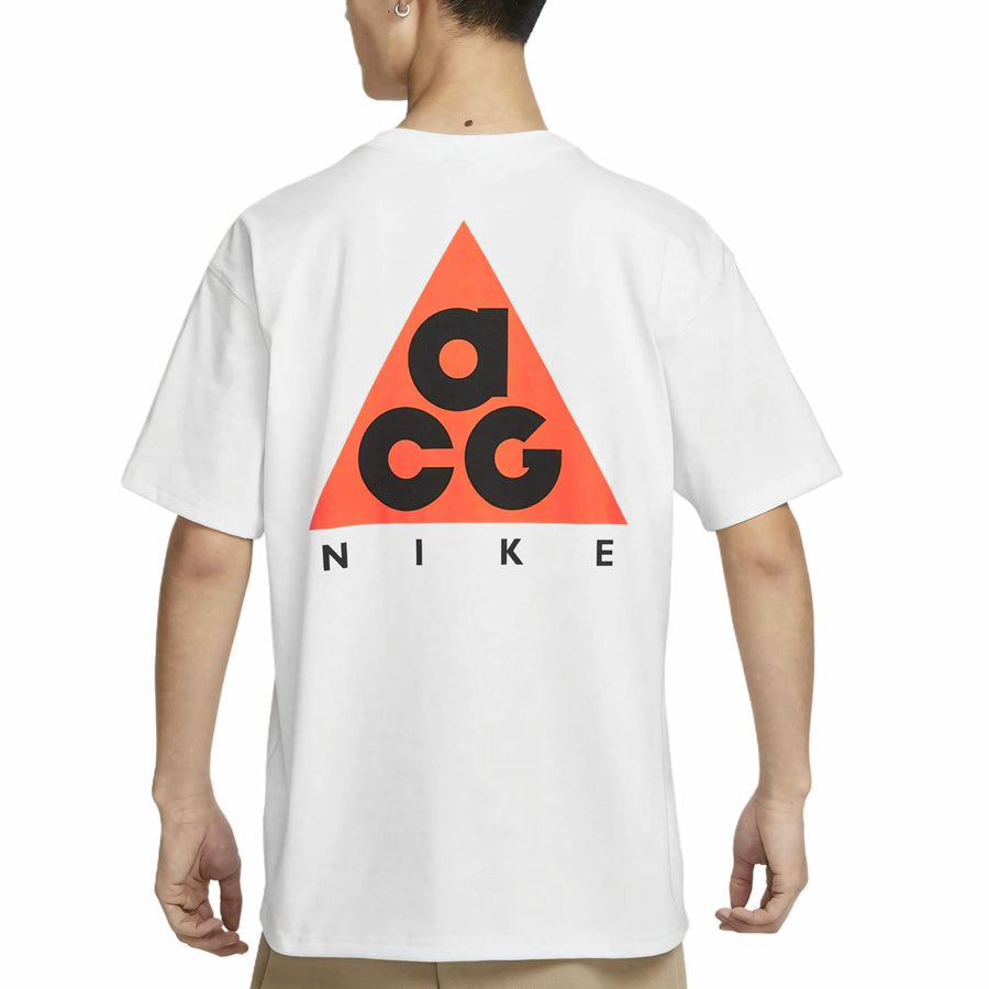 Футболка Nike AS M ACG DF TEE M90 LBR+HBR TR T-Shirt Asia Sizing 'White Orange', белый — фото 2