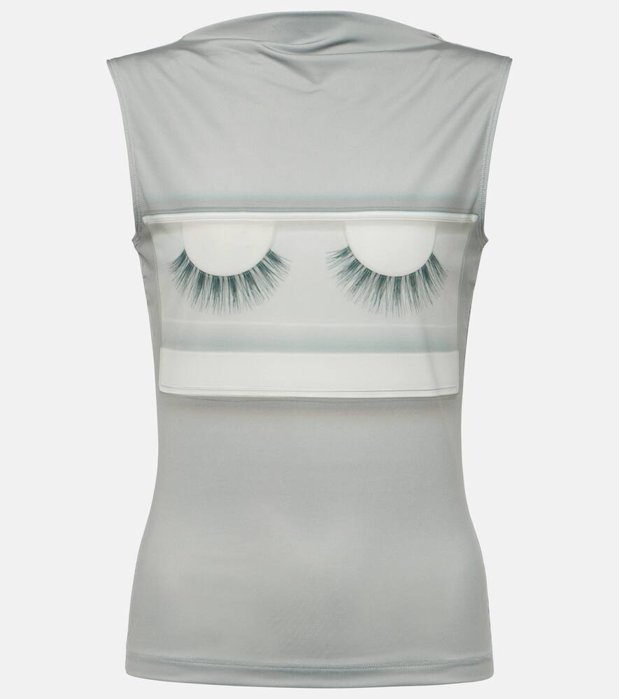 

Топ из джерси с принтом Katerina Jebb Acne Studios, Light Grey/Grey