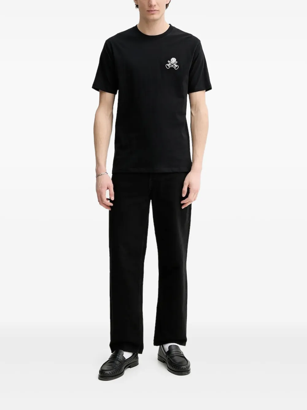 

Футболка с декором Skull The Kooples, черный