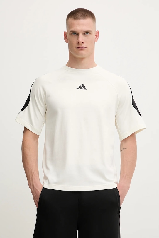 

Футболка хлопковая Stadium Adidas, бежевый
