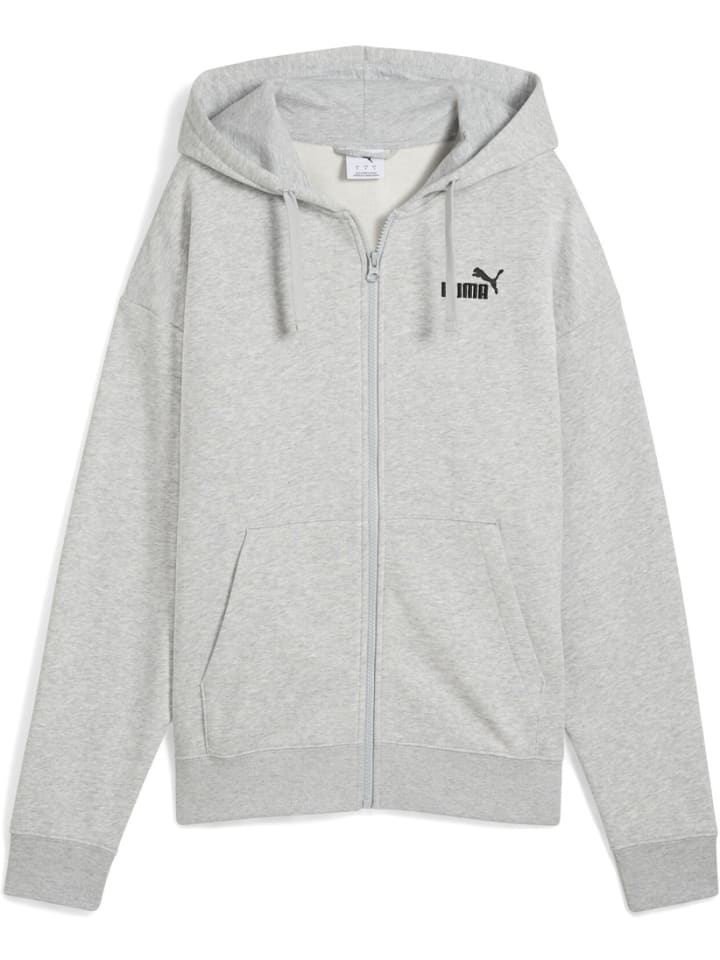 

Puma Куртка "ESS Small No.1 Logo Comfort Full-Zip Hoodie TR" серого цвета