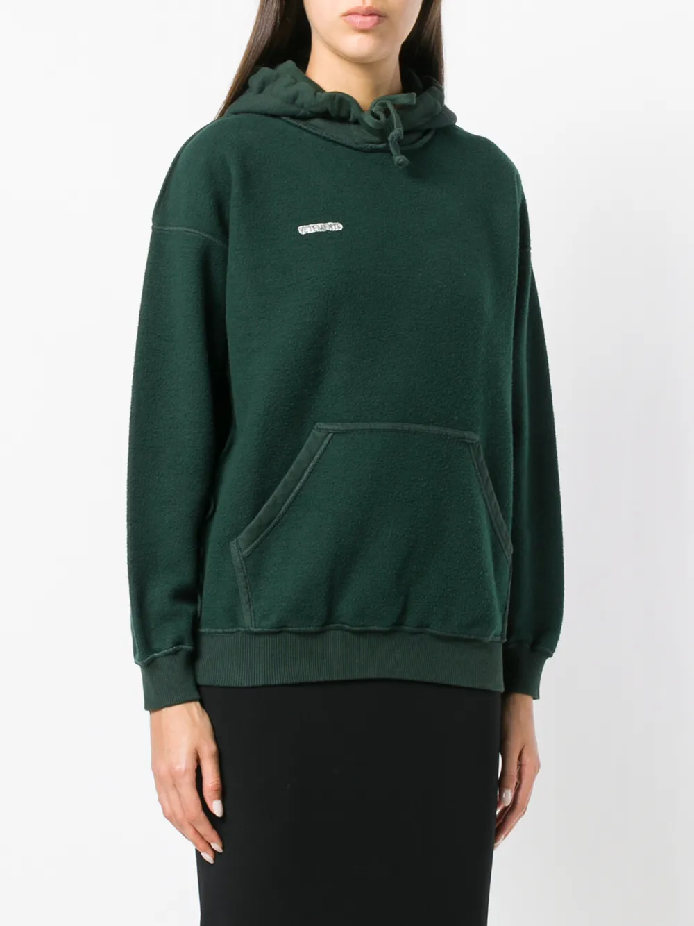 Толстовка с эффектом изнанки VETEMENTS, зеленый — фото 3