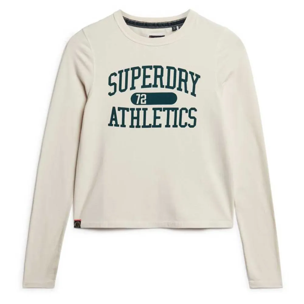 

Футболка Superdry Athletic Ringer Slim Long sleeve, белый