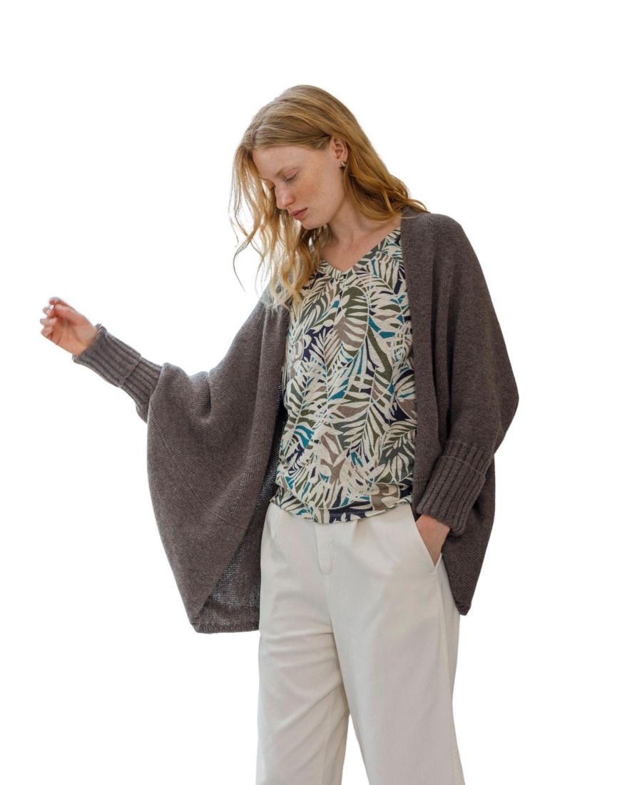 

Женский супермягкий кардиган-кокон Celtic & Co, Taupe