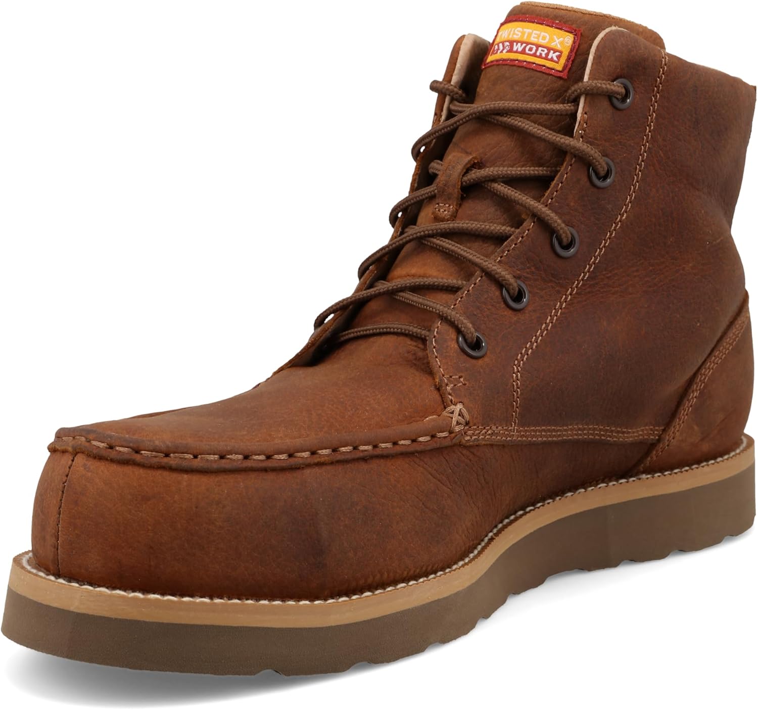 

Ботинки Twisted X Men's 6 Work Boot с носком Мок-Тоу и Нано-Тоу, коричневый