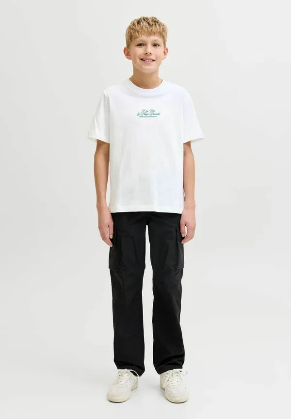 Футболка с принтом Jack & Jones Junior, ярко-белый