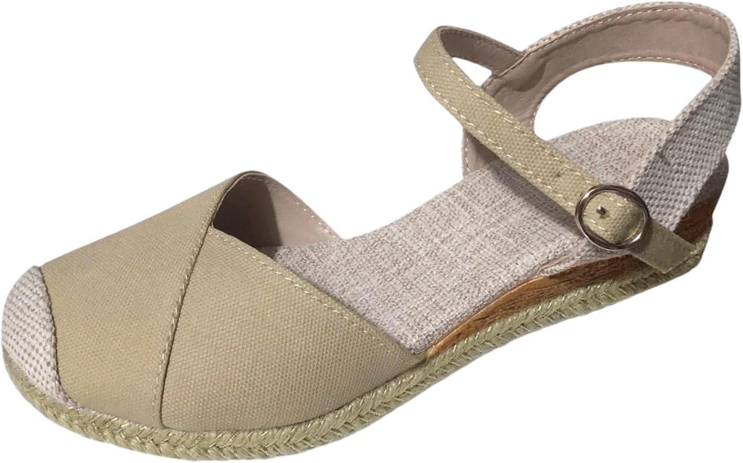 

Ортопедическая обувь для женщин, закрытые туфли с платформой, босоножки на каблуке, летние элегантные балетки Generic, бежевый