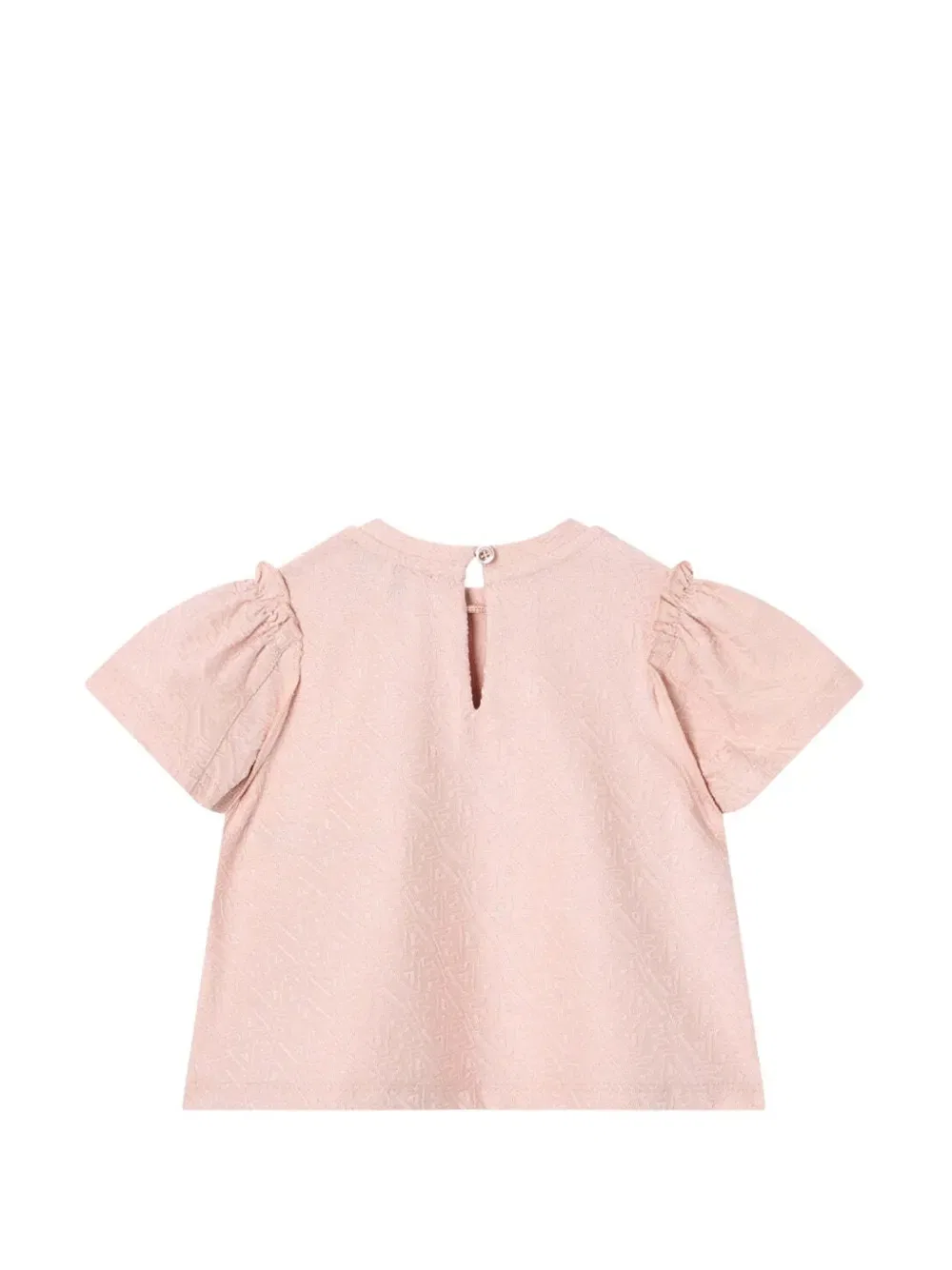 Футболка с оборками Emporio Armani Kids, розовый — фото 2