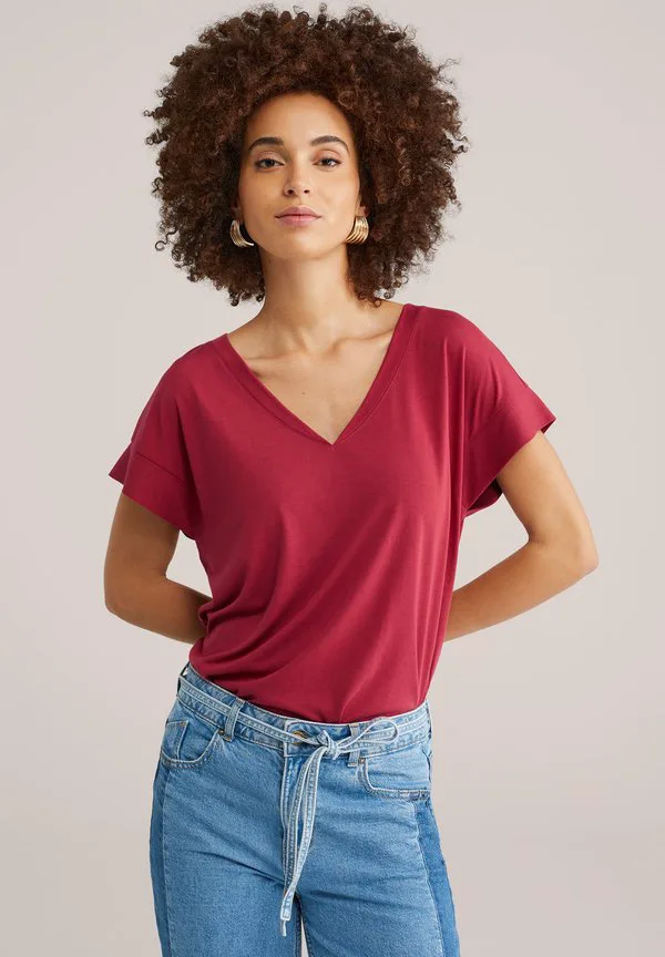 

Простая футболка We Fashion, Red, Серый, Простая футболка We Fashion, Red