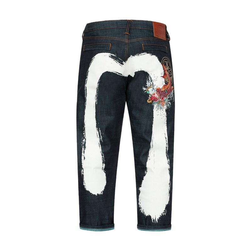 

Джинсы мужские деним синие Evisu, синий