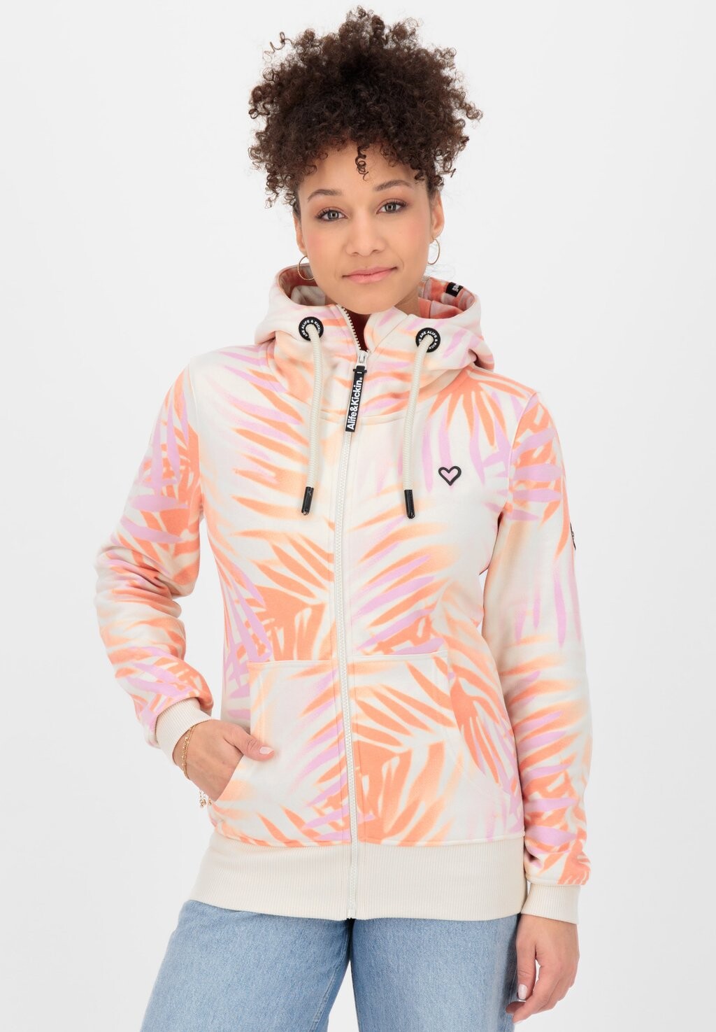 

Толстовка YASMIN HOODED alife & kickin, цвет chalk melange