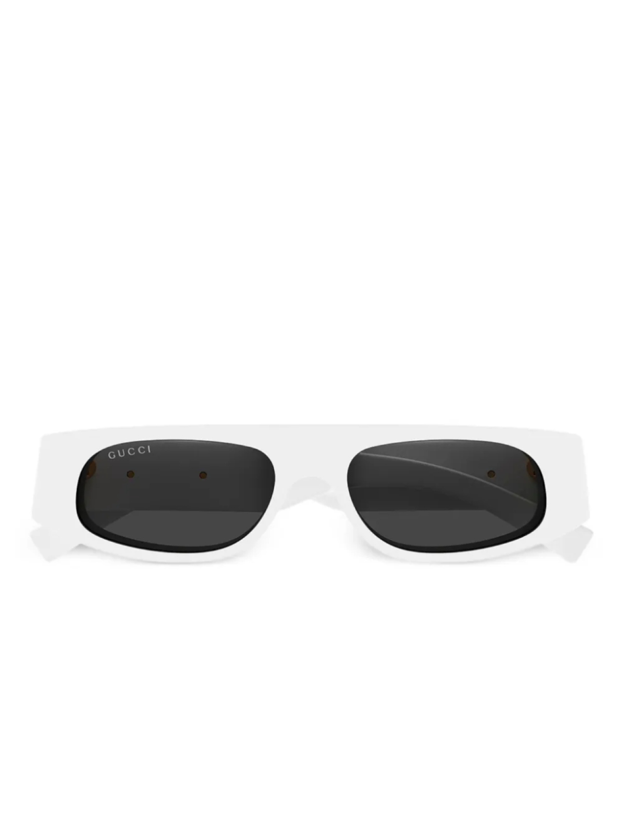 

Солнцезащитные очки в прямоугольной оправе Gucci Eyewear, белый
