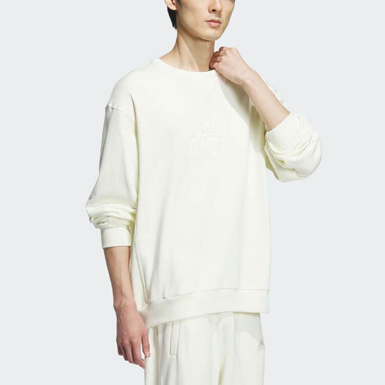 Толстовка мужская Off-white Adidas, кремовый — фото 4