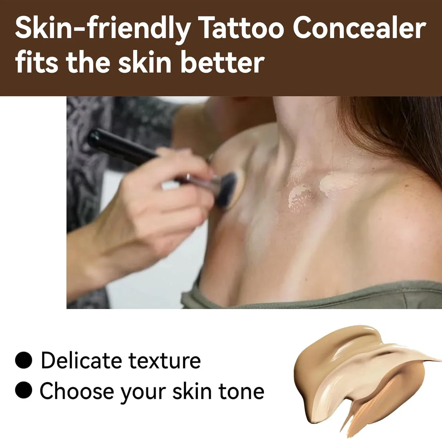 Корректор для лица Natural Skin Color, No Brand, 20 г, темный — фото 4