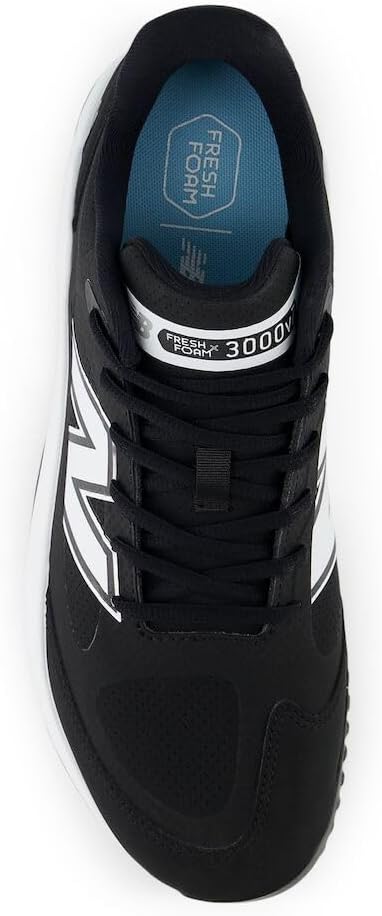 Мужские бейсбольные кроссовки New Balance Fresh Foam 3000 V7 Turf-Trainer, белый/черный — фото 4