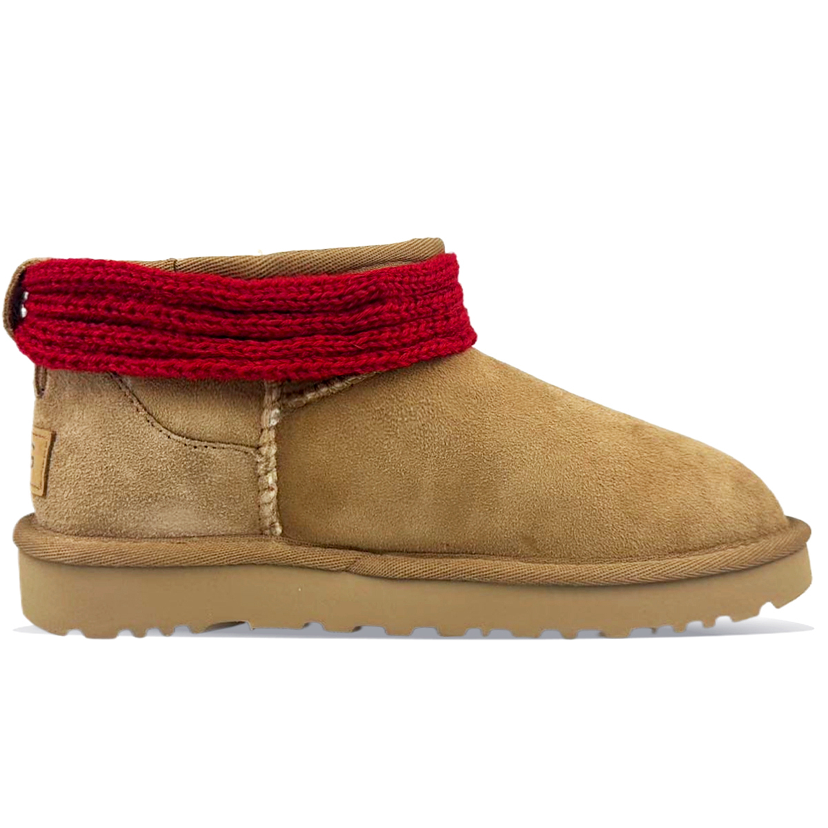 Ботинки Ugg Women's Classic Ultra Mini, каштановый/Рождественский олененок 2 — фото 2