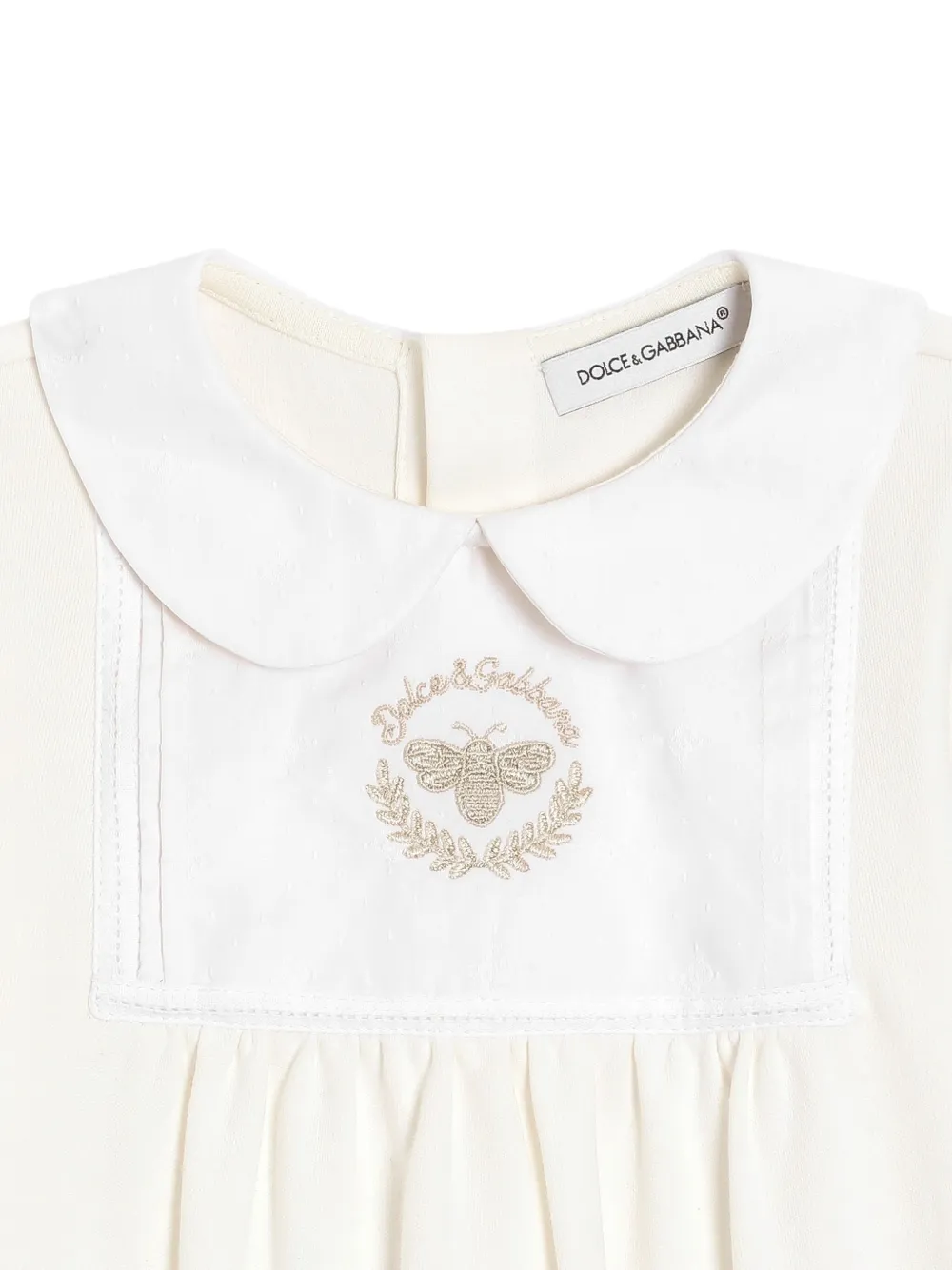Комплект для новорожденного с вышивкой Dolce & Gabbana Kids, белый — фото 4