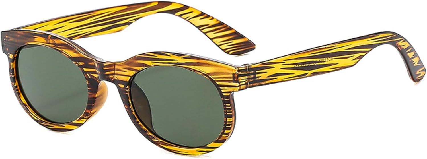 

Панк-ретро овальные солнцезащитные очки для женщин 2024 года, роскошные солнцезащитные очки в маленькой оправе, винтажные модные очки для женщин, маленькие очки с защитой от УФ-излучения UV400 Melrose, Green