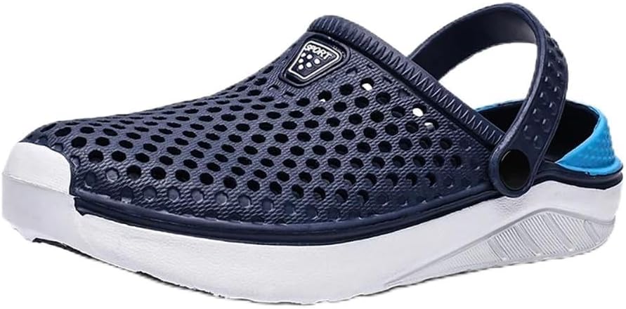 

OBABO Унисекс модные пляжные сандалии с толстой подошвой, водонепроницаемые противоскользящие сандалии-шлепанцы для женщин и мужчин, синий