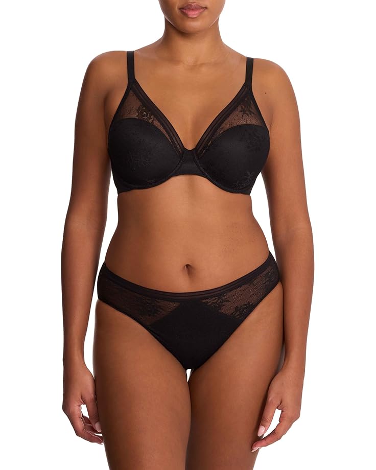 

Бюстгальтер Natori Love Lace Full Coverage Plunge T-Shirt Bra, черный