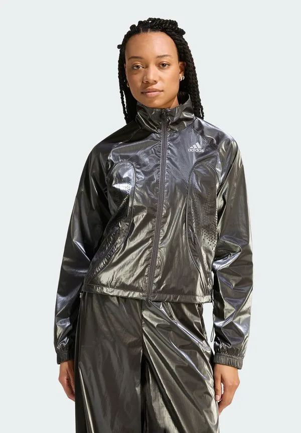 Спортивная куртка из искусственной кожи Adidas Originals, Utility Black
