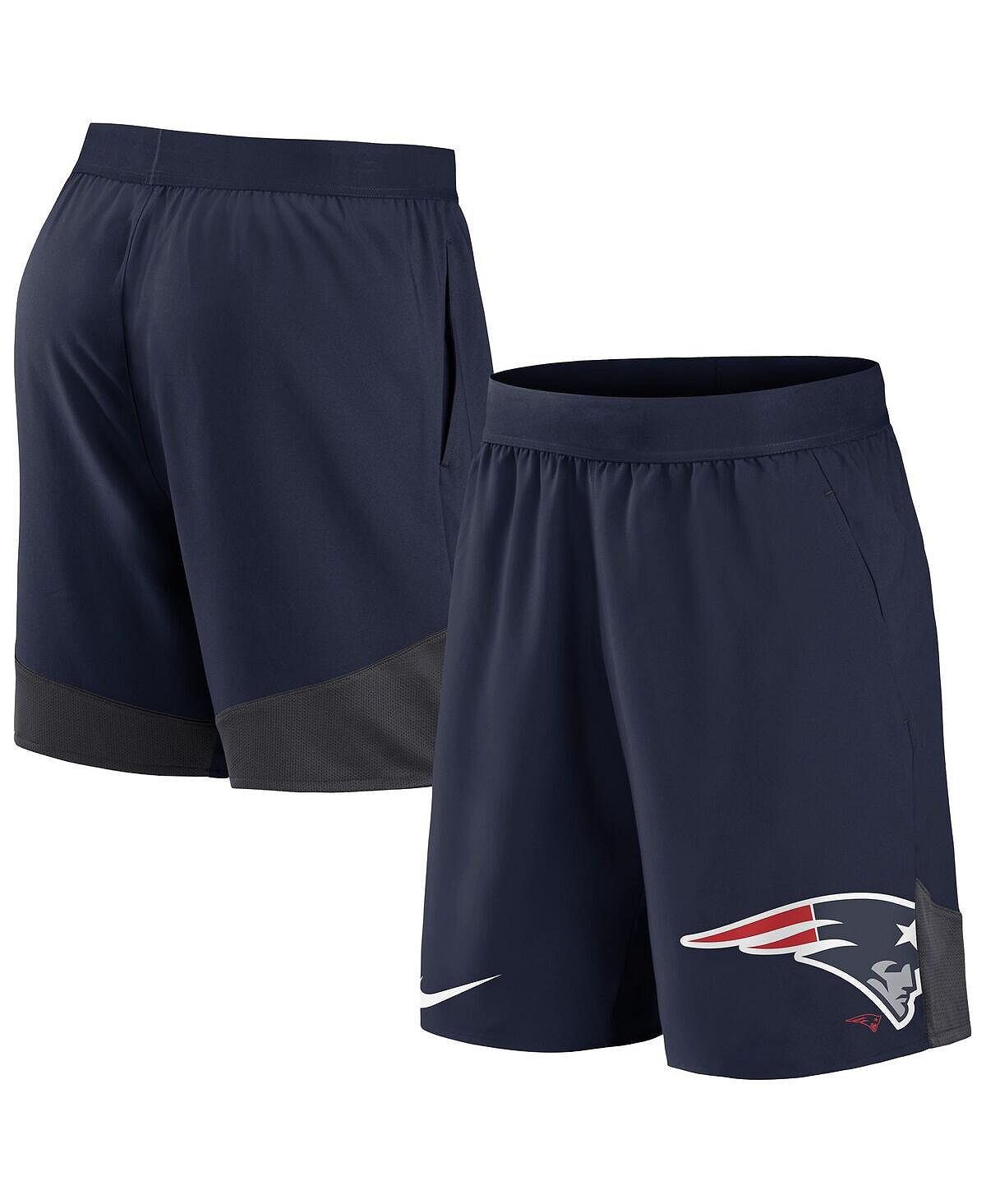 Мужские темно-синие эластичные шорты New England Patriots Nike