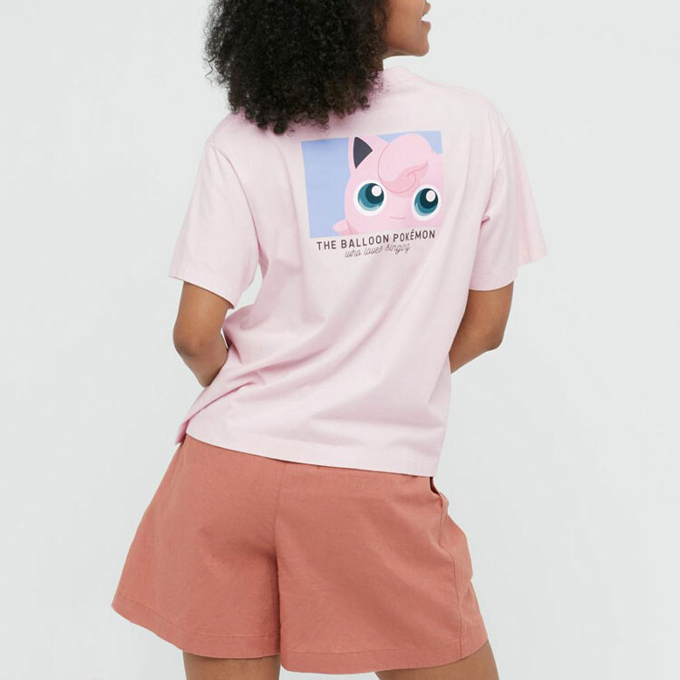 Футболка Uniqlo Pokemon Pokémon Co-Branded Series, розовый — фото 4