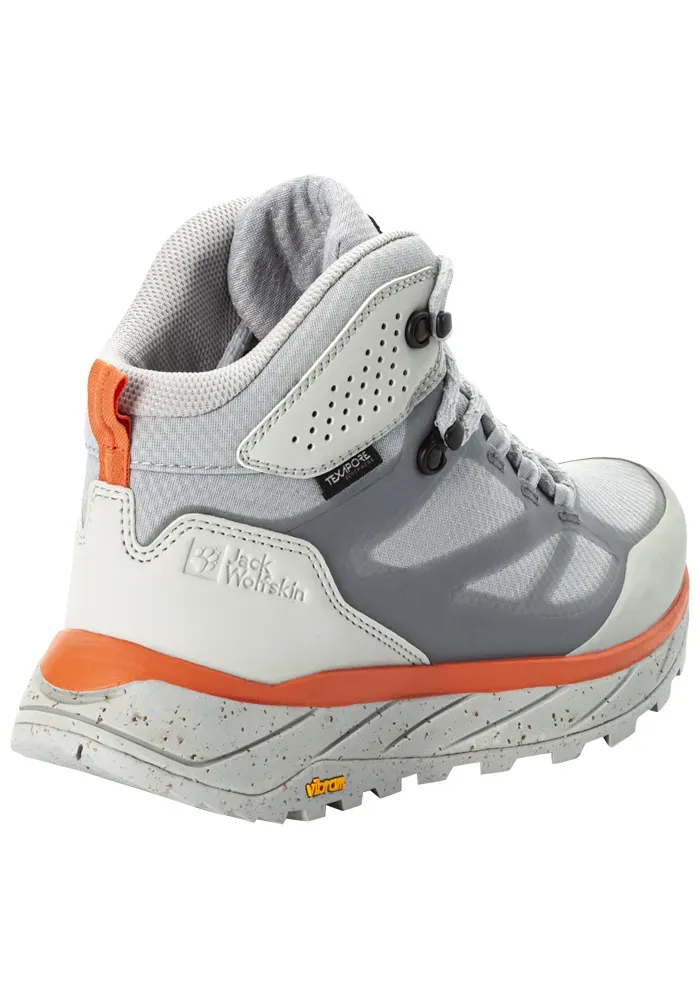 Каретные туфли Jack Wolfskin "TERRAVENTURE TEXAPORE MID W", серый — фото 4