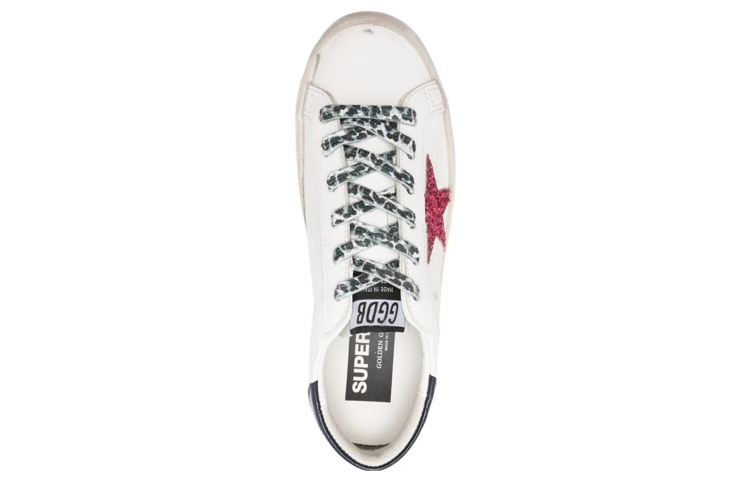 Кроссовки женские Golden Goose Super-Star, белый / розовый / черный — фото 4