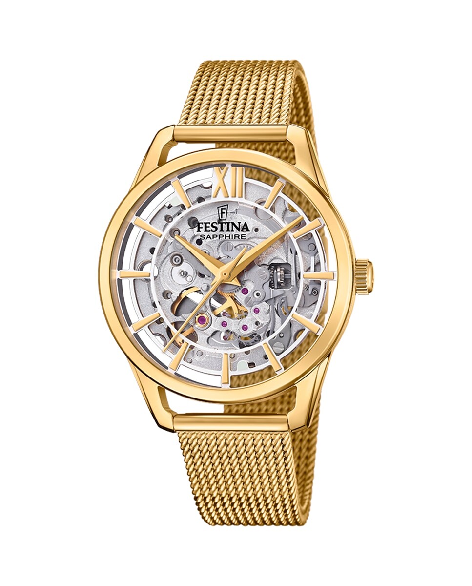 

Женские часы F20629/1 из золотой стали Festina, золотой