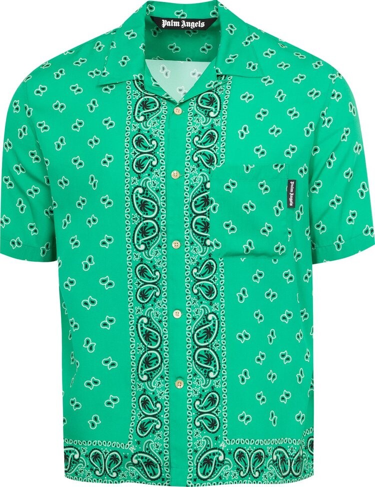 

Рубашка Palm Angels Paisley Bowling 'Green', зеленый