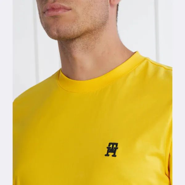 Футболка стандартного кроя с монограммой imd Tommy Hilfiger, желтый — фото 3