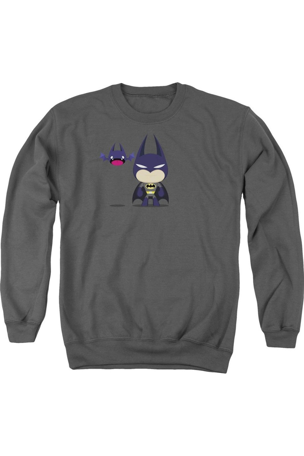 

Толстовка Batman Cute Batman для взрослых с круглым вырезом Gildan, цвет charcoal