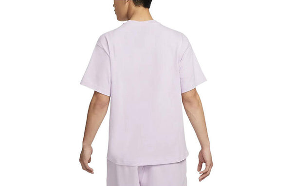 Футболка Men's Nike Geometry Alphabet Logo Printing Round Neck Pullover Short Sleeve Asia Edition Purple T-Shirt, мультиколор — фото 2