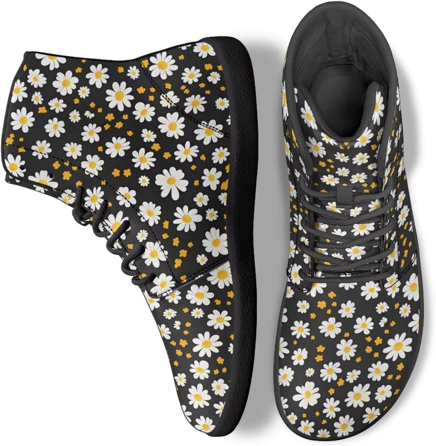 

Унисекс высокие кроссовки для ходьбы, тенниса и работы в офисе для женщин и мужчин, повседневные беговые кроссовки Ecaestolph, черный