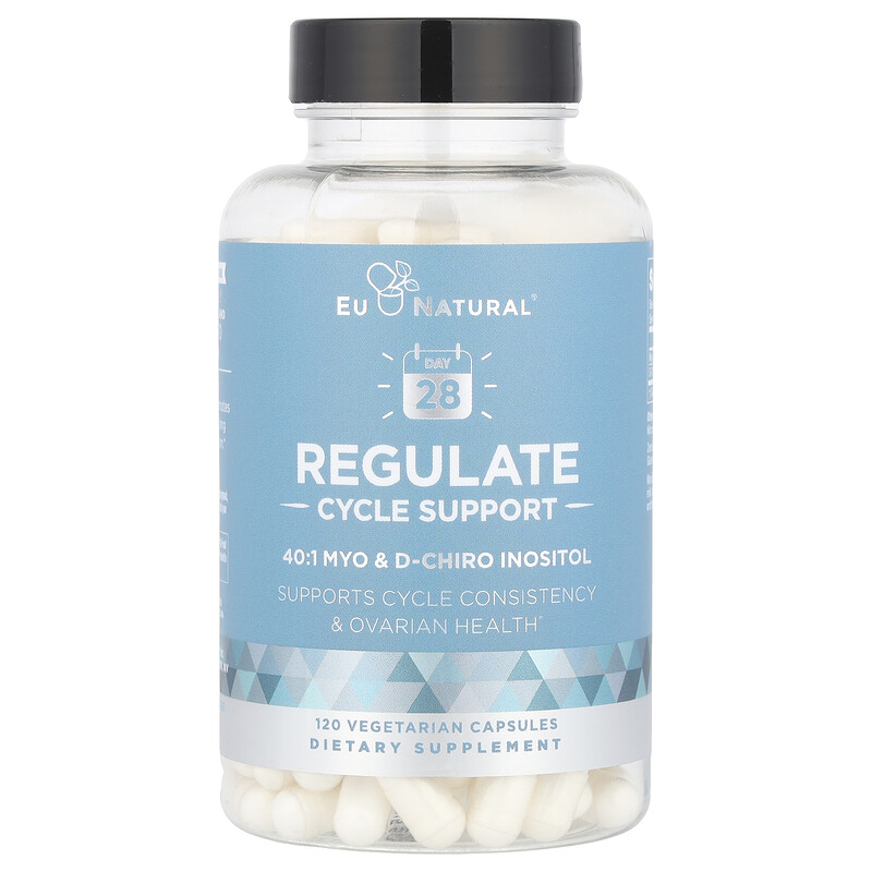 

Eu Natural, Regulate, поддержка цикла, 120 вегетарианских капсул