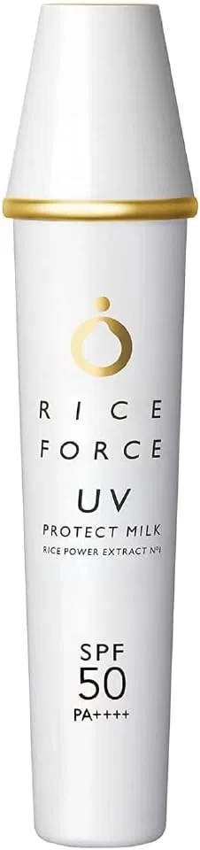 Солнцезащитное молочко Rice Force Sunscreen UV Protective Milk SPF50 PA++++, увлажняющее, 30 мл, натуральный
