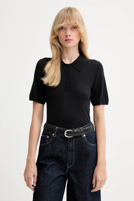 

Поло Calvin Klein, черный