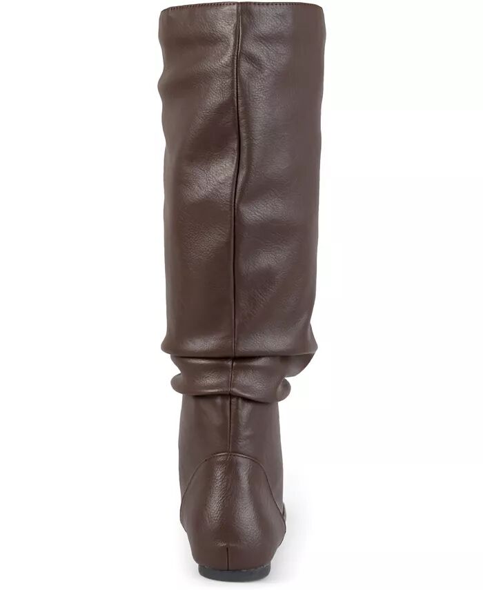 Женские сапоги Jayne Extra Wide Calf Slochy выше колена Journee Collection, коричневый — фото 3